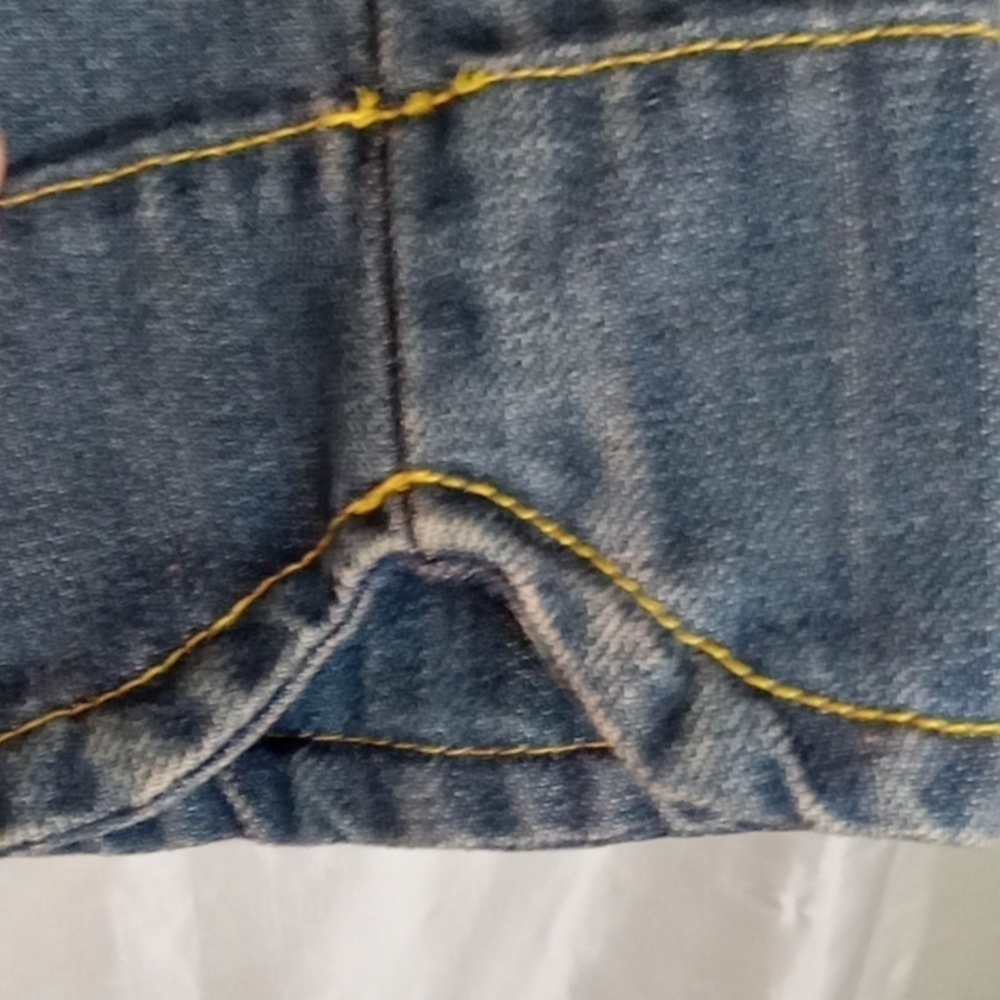 The limited blue jean jacket 100 percent cotton size large y2k - Picture 7 of 10